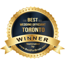 Winner of Best Wedding Officiant Toronto